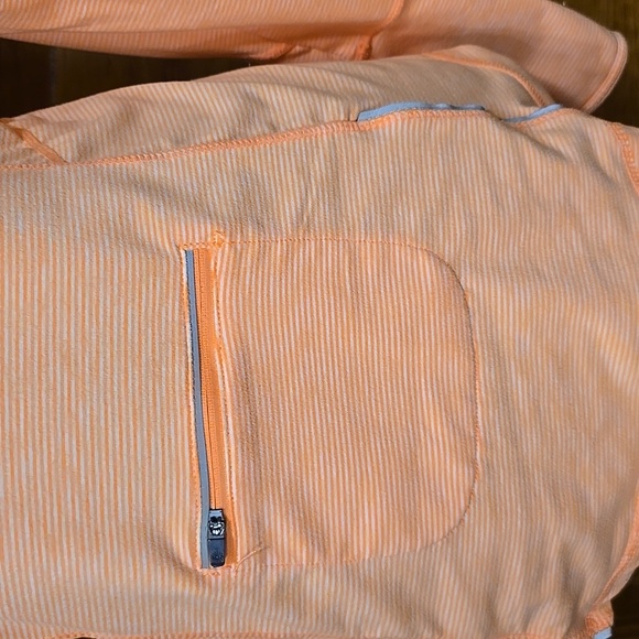 Tangerine Long Sleeve Orange 1/4 Zip Pullover S - Picture 4 of 5